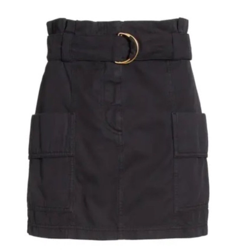 A.L.C. Kai Belted Twill Mini Skirt